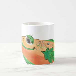 Mug Illustration lunatique de corail de poissons de la