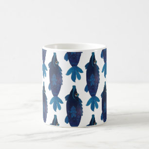 Mug Illustration lunatique et adorable de poissons