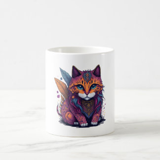 Mug Illustration magiqueAquarelle Chat Boho Chat Water