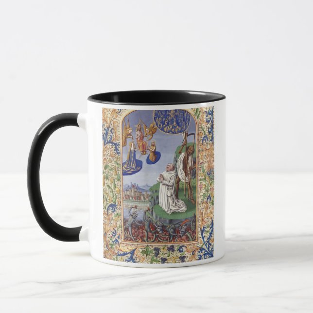 Mug Illustration médiévale de saint Bernard de Clairva (Gauche)