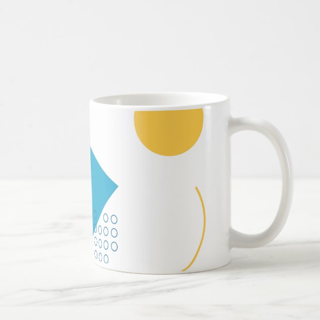 Mug Illustration Memphis, géométrique urbaine, cool et (Droite)