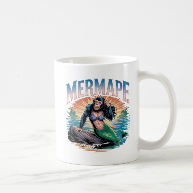 Mug Illustration Mermape Combo Créature Drôle (Droite)