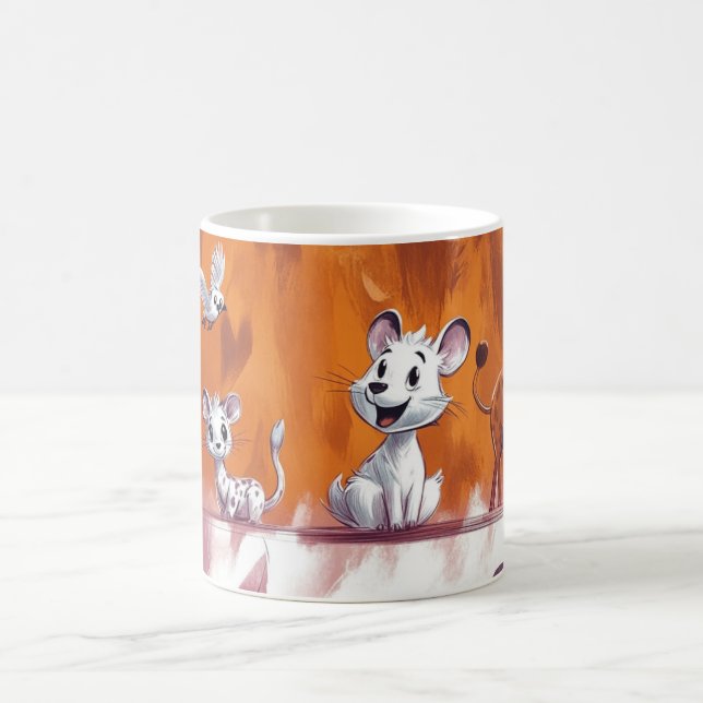 Mug illustration mettant en vedette un bébé jungle de  (Centre)