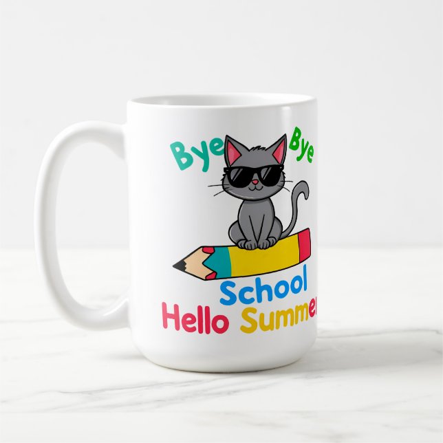 Mug Illustration mignonne de vacances d'été (Gauche)