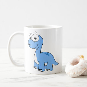Mug Illustration Mignonne D'Un Brontosaurus.