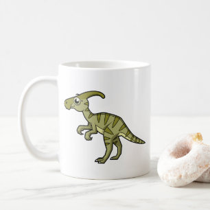 Mug Illustration Mignonne D'Un Parasaurolophus Dinosau
