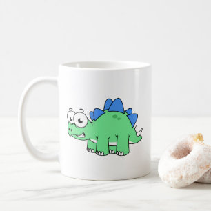 Mug Illustration Mignonne D'Un Stegosaurus. 2