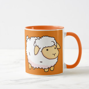 Mug Illustration Mignonne Mouton Blanc Pour Votre Enfa