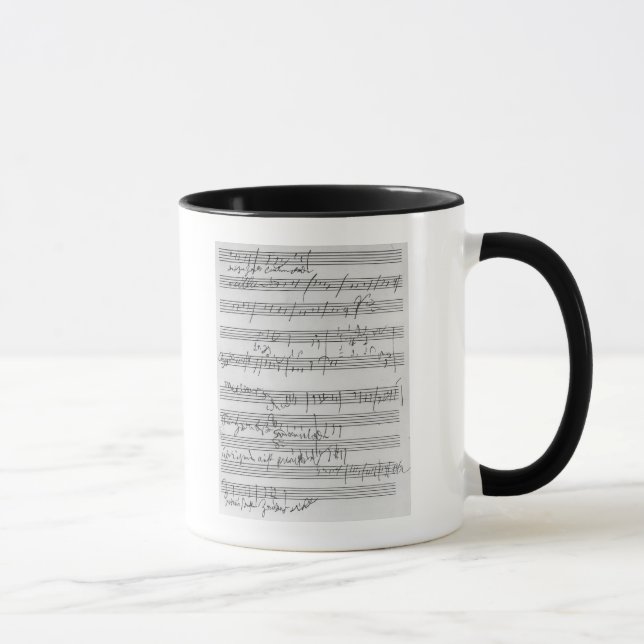 Mug Illustration musicale manuscrite (Droite)