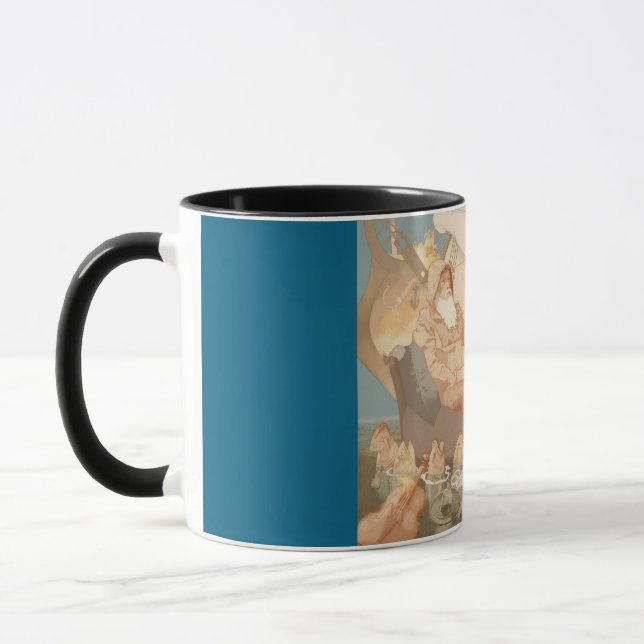 Mug Illustration nautique du Vieux Homme (Gauche)