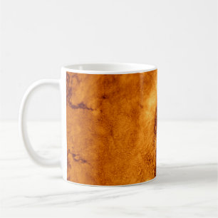 Mug Illustration Ochre Tie Dye. Texture Abstraite. Jeu