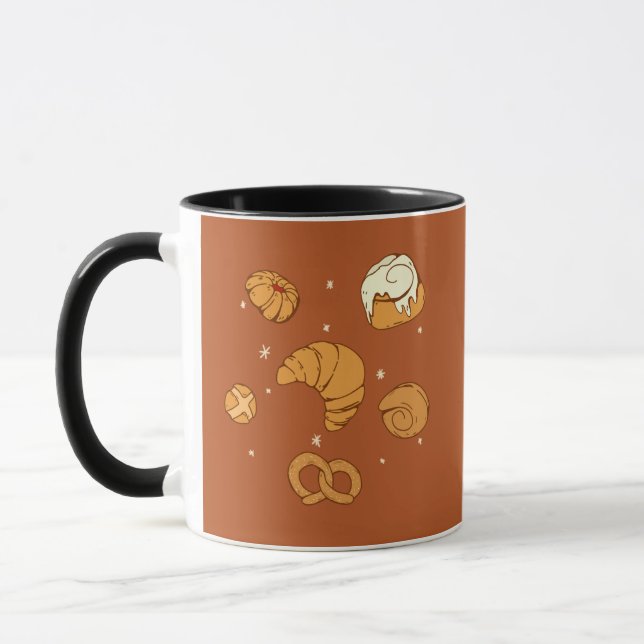 Mug Illustration of bread  (Gauche)