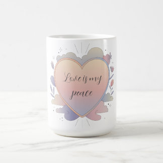 Mug Illustration pastel du cœur