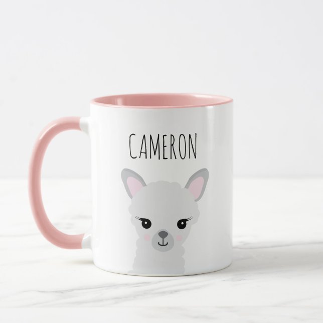 Mug Illustration personnalisée Cute Modern Llama (Gauche)