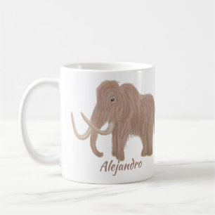 Mug Illustration personnalisée de mammouth laineux Bro