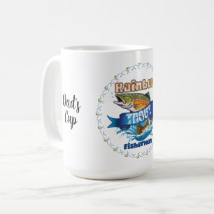 Mug Illustration personnalisée de pêche à la truite ar