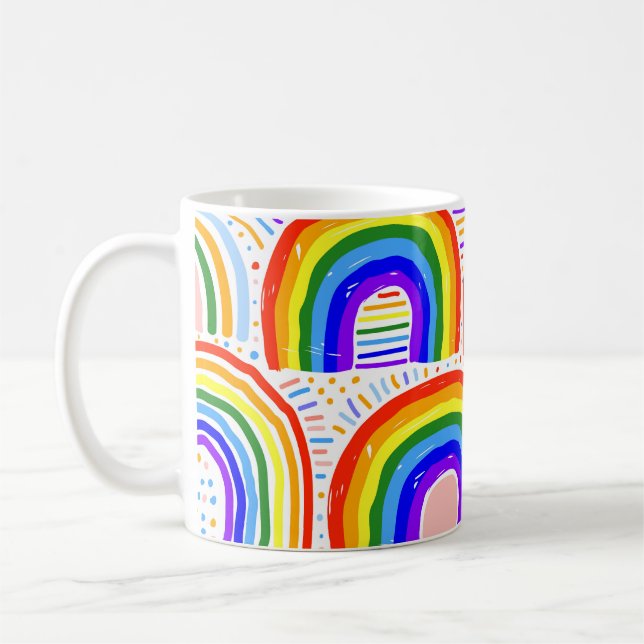 Mug Illustration Rainbow Marker : Pat sans joint enfan (Gauche)