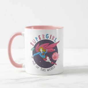Mug Illustration Supergirl volant vers le haut