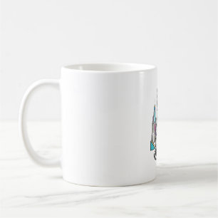 Mug Illustration vectorielle de la ville de chats cybe