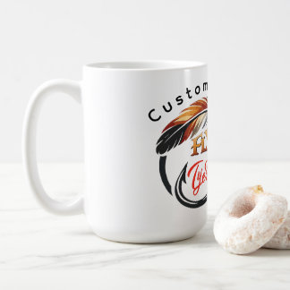 Mug Illustration vectorielle de plume et de crochet de