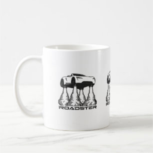 Mug Illustration vectorielle de roadster volant futuri