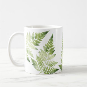 Mug Illustration végétale minimaliste de la fougère ve