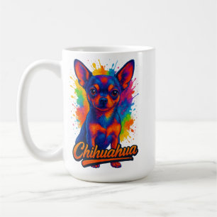 Mug Illustration vibrante de Chihuahua dans le style P