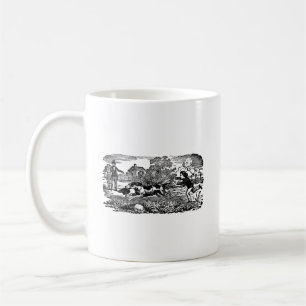 Mug Illustration victorienne d'art antique d'animal de