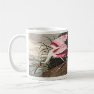 Mug Illustration vintage d'Audubon de la Spatule rosée