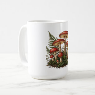 Mug Illustration vintage de champignon Amanite tue-mou