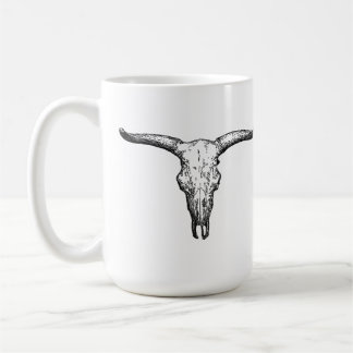 Mug Illustration vintage de crâne d'aurochs