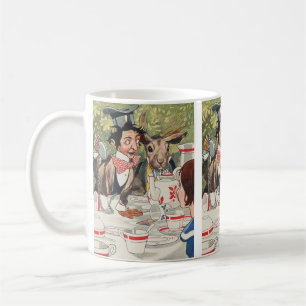 Mug Illustration vintage de la fête de thé du Chapelie