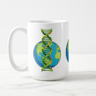 Mug Illustration vintage de l'ADN de la Terre pour la