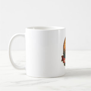 Mug Illustration vintage de paresseux Art rétro de la 