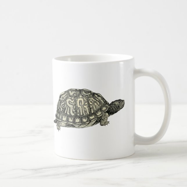 Mug Illustration vintage de tortue (Droite)