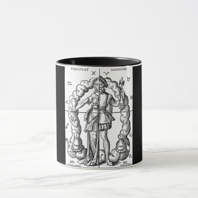 Mug Illustration vintage des signaux zodiaques (Centre)