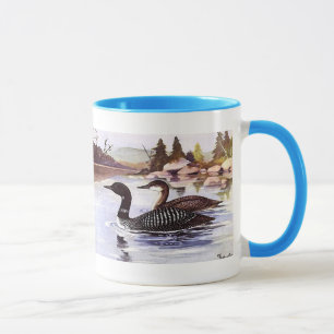 Mug Illustration vintage d'une scène naturelle