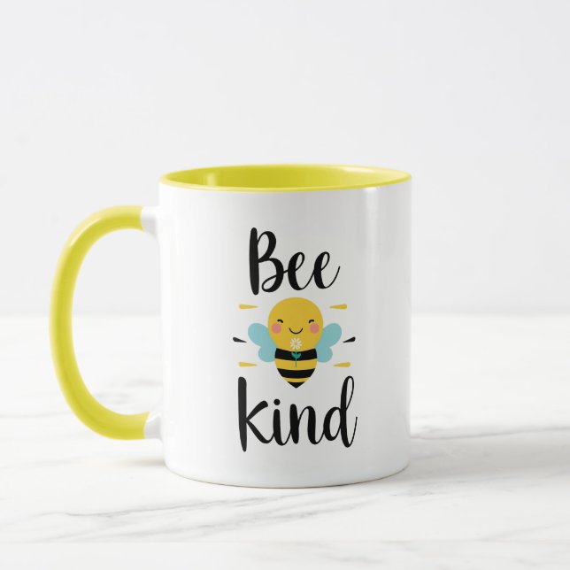 Mug Illustration Whimsical et Kind Bee (Gauche)