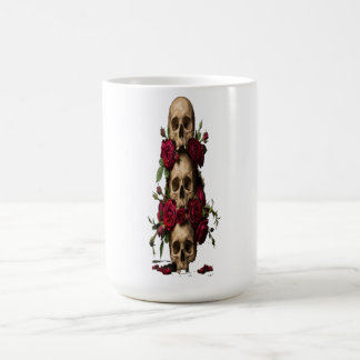 Mug Illustrations de crânes gothiques pixelisés avec d