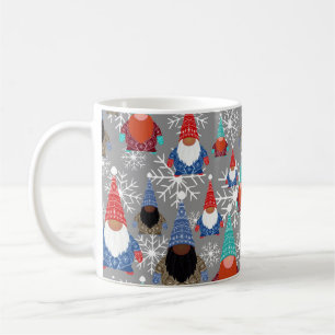 Mug Illustrations de flocon de neige Gnome Motif de No