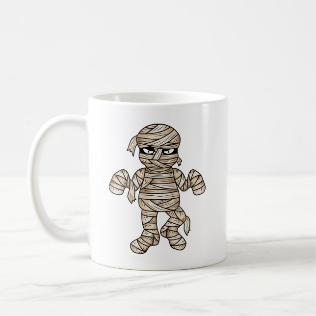 Mug Illustrations de momie de dessin animé effrayant s (Gauche)