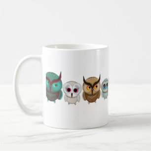 Mug Illustrations de petits hiboux mignons
