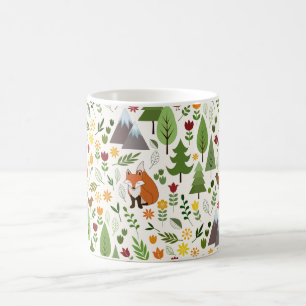 Mug Illustrations de style scandinave sur Motif crème