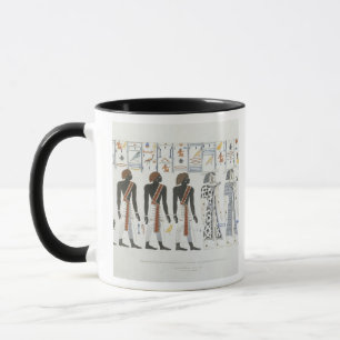 Mug Illustrations des hiéroglyphes des tombes de t
