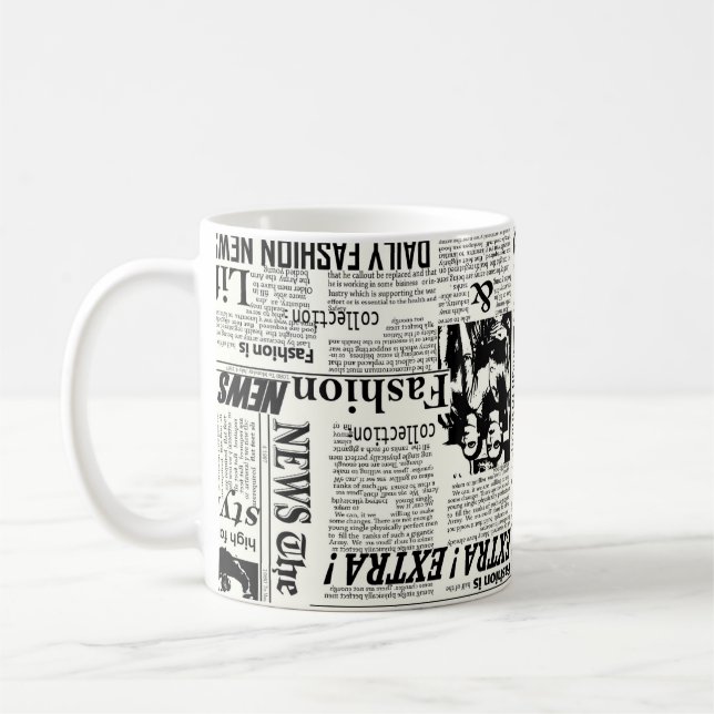 Mug Illustrations of newspapers front page art work wa (Gauche)
