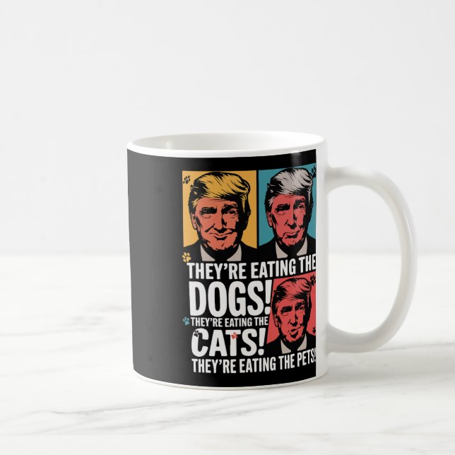 Mug Ils mangent les chiens Trump contre Kamala 2024 El (Droite)