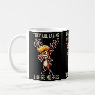 Mug "Ils mangent les rennes" Drôle de Noël Trump