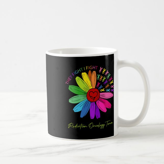 Mug Ils Me Combattent. Équipe d'oncologie. Radiation O (Droite)