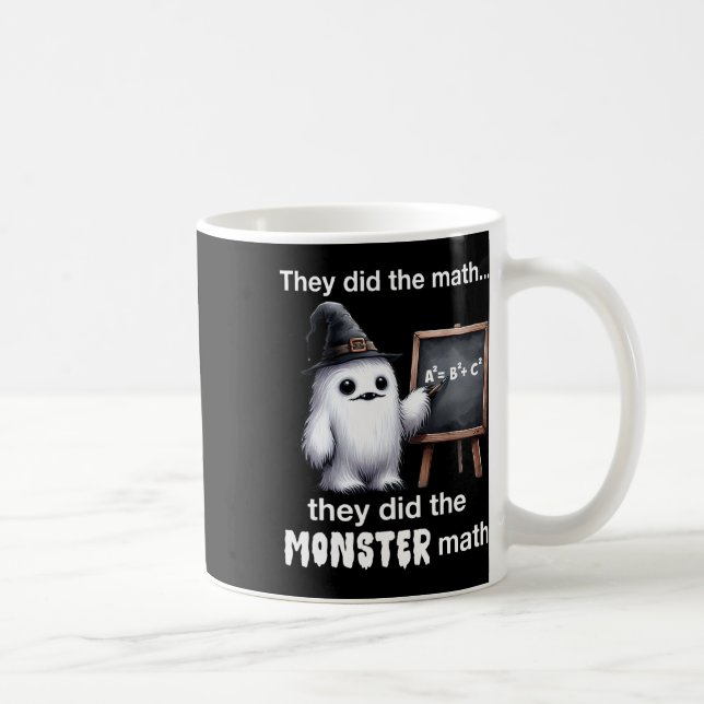 Mug Ils Ont Fait Le Math Monster Yeti Funny Halloween  (Droite)