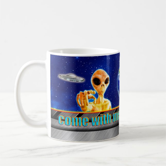 Mug ILS SONT DÉJÀ ICI - VENEZ AVEC MOI Design collec (Gauche)